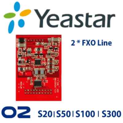  Yeastar 2 FXO Ports O2 Module Analog MyPBX U100 U200 YST-O2.
