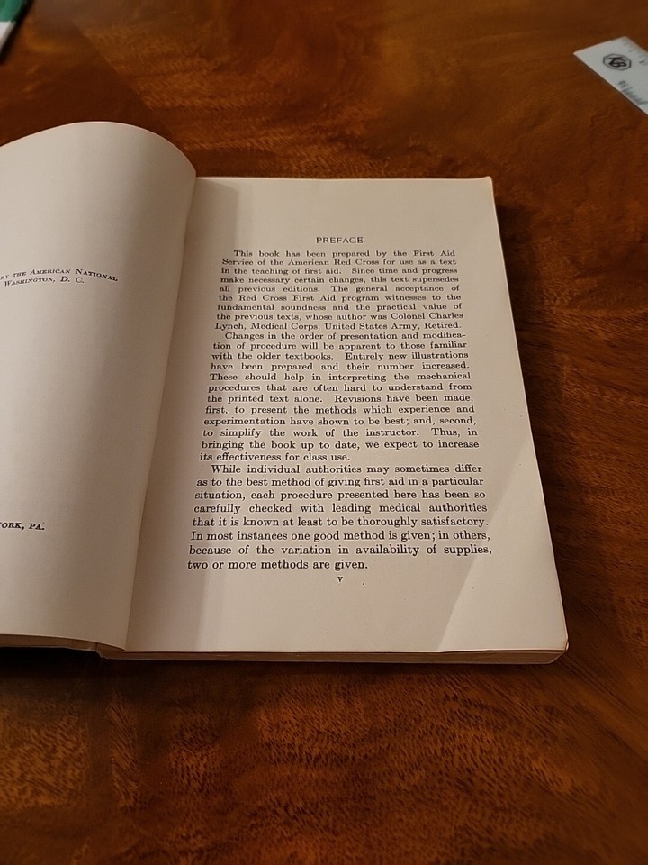 Antique 1933 1st Edition American Red Cross First Aid Text Book eBay