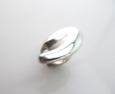 Ehinger & Schwarz, Designer Ring, 925 Silber, kleine Größe 47 / 7 matt+glänzend