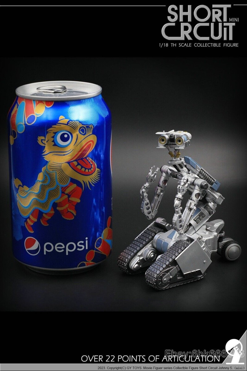 9.6cm Short Circuit Two Heads 1/18 TH SCALE COLLECTIBLE FIGURE