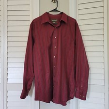 Eddie Bauer Dress Shirt Wrinkle and Stain Resistant Tall L Button Up Shirt