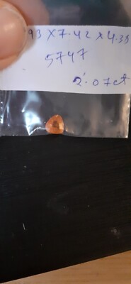 Spessartite, 2.07 cts, Fanta Orange,  beste Farbqualität