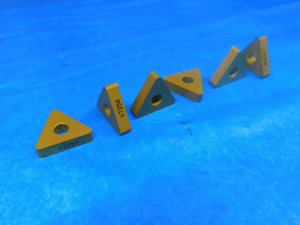16 PIEZAS NUEVOS INSERTOS DE TORNEADO DE CARBURO RECUBIERTOS TRIUMPH TNMA434 KT250 TiN TNMA 434 Foto 2 de 4