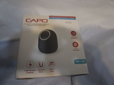 RapidX Capo Magnetic Wireless Charger, Portable Bluetooth
