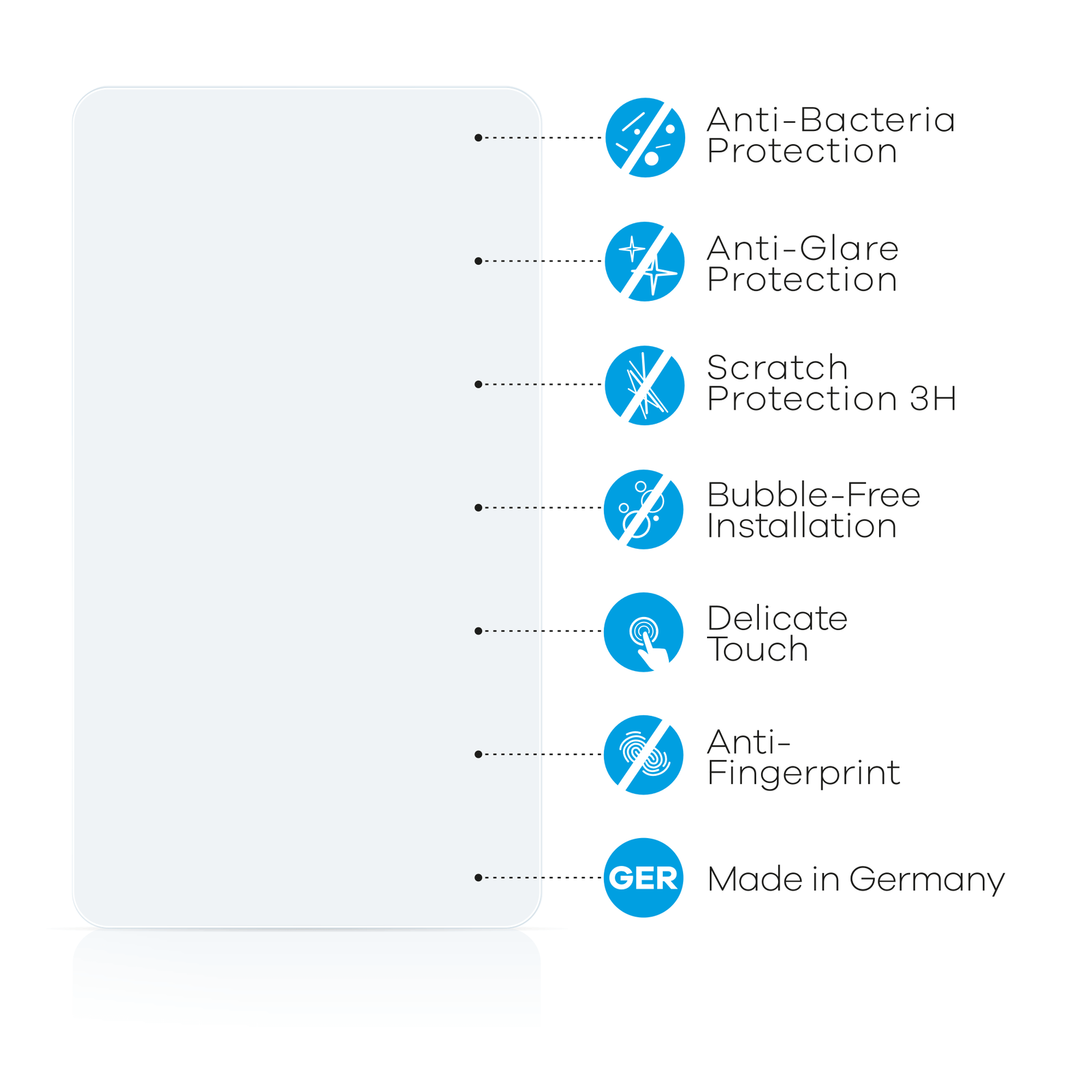 Screen Protector Matte for ASUS P525 Screen Guard AntiBacterial Anti
