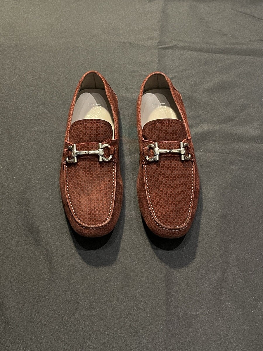 $795 SALVATORE FERRAGAMO LOAFERS MOCCASINS SIZE 11EE = US 12 45