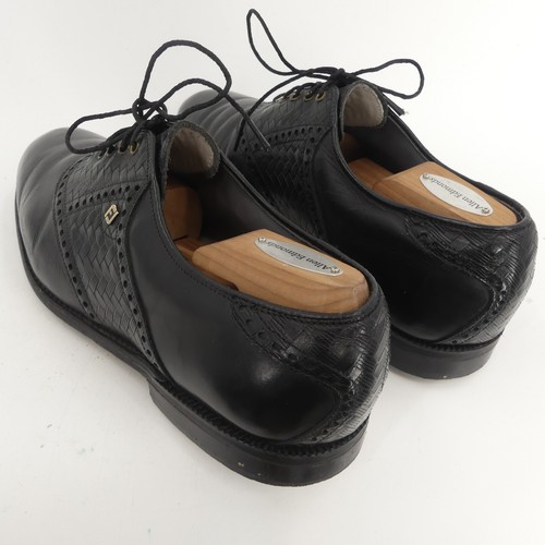 Footjoy Classics Dry Golf Shoes Black Leather Weave Men's 10D - Picture 2 of 8