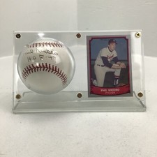 Phil Niekro Signed Rawlings Official MLB Baseball in Protector 