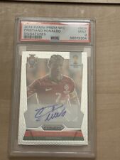 2014 PANINI PRIZM WORLD CUP S-CR CRISTIANO RONALDO SIGNATURES (autographs) PSA 9