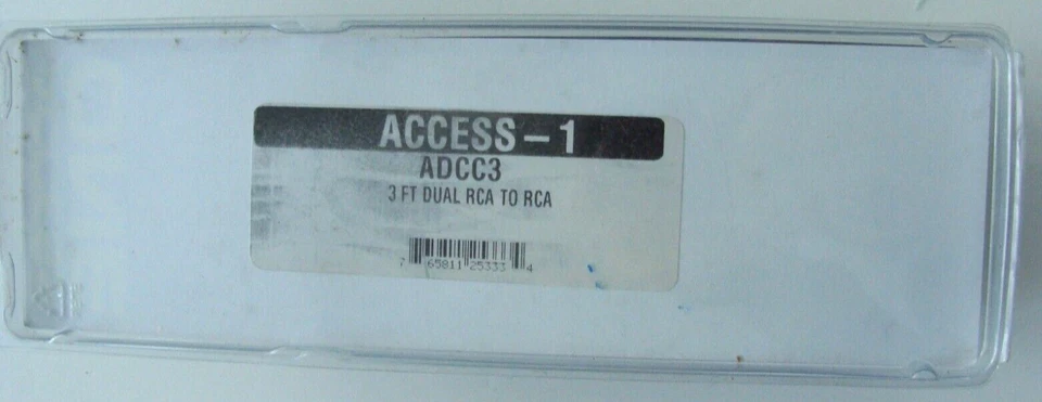 NUEVO SELLADO ACCESS ONE ADCC3 3 pies doble RCA a RCA embalaje original Foto 4 de 4