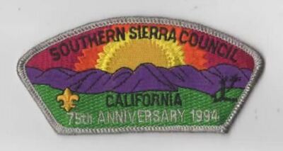 1994 75th Anniversary SAP CSP Southern Sierra Council SMY Bdr. [KY-6221]