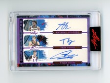 2023 Leaf Art of Sport Anthony Edwards Trae Young Tyler Herro Triple Auto /5 (D)
