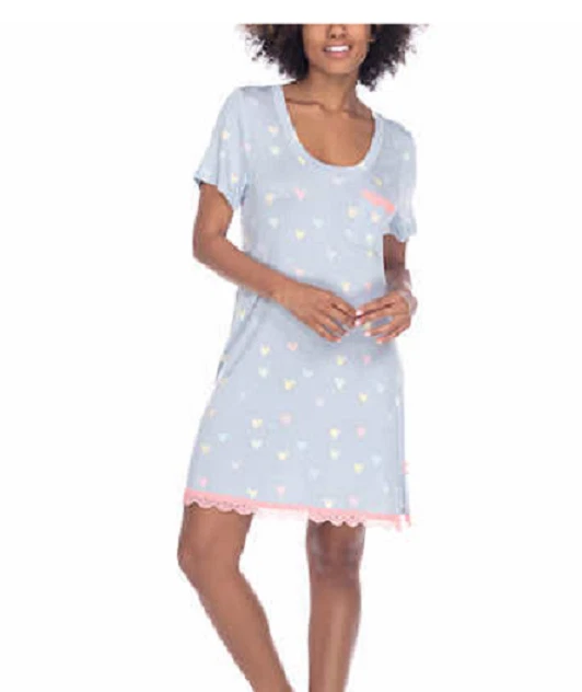 Conjunto de pijama de 3 piezas de manga larga, pantalones y camisa de dormir Honeydew para mujer talla grande Foto 3 de 3