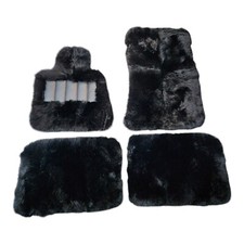 Bespoke Edition 2025 Mercedes Benz Maybach BLACK Longwool Sheepskin Floor Mats