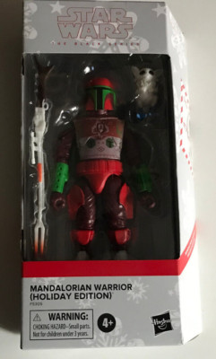 STAR WARS BLACK SERIES EXCLUSIVE HOLIDAY MANDALORIAN 6'' FIGURE NEW HASBRO 2022