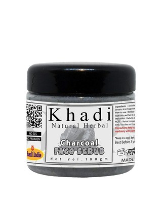 khadi charcoal scrub