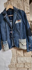Freesoul Jeansjacke Designer Jacke mit Wow Effekt Gr. M 