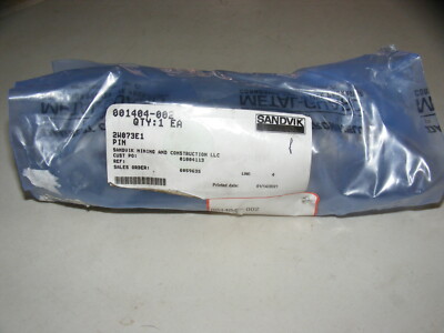 Sandvik Mining Construction Pin 001404-002 NOS (a39)