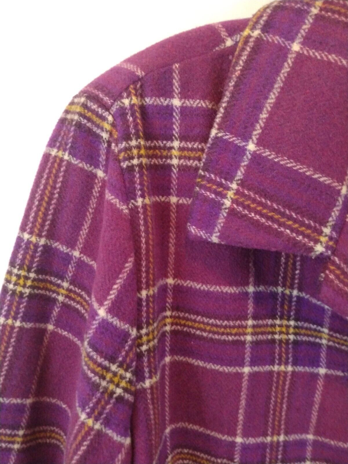 NY & Co Purple/Tan Striped Wool Jacket - image 5