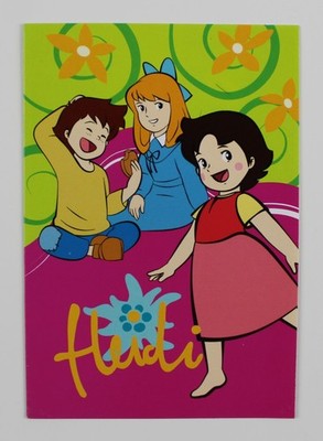 2007 HEIDI GIRL OF THE ALPS Birthday Card 5.25'' x 3.75'' (13.5 x 9.5 cm) Spain #2