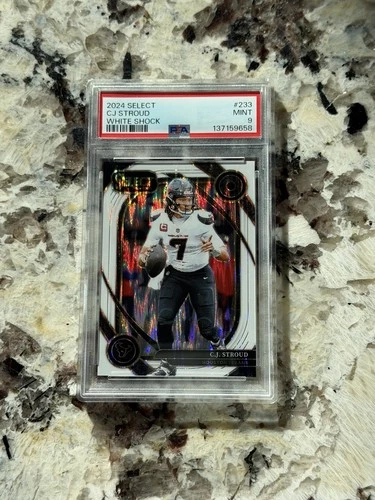 🔥2024 Select - Club Level C.J. Stroud #233 White Shock Prizm /199 PSA 9 💎