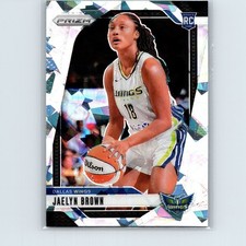 2024 Panini Prizm WNBA Jaelyn Brown RC #31 Ice Prizm Dallas Wings
