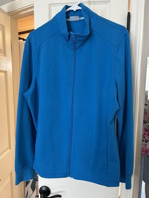 Danskin Now Women s Semi-Fitted More Full Zip Jacket Blue Pockets Sz 2XL