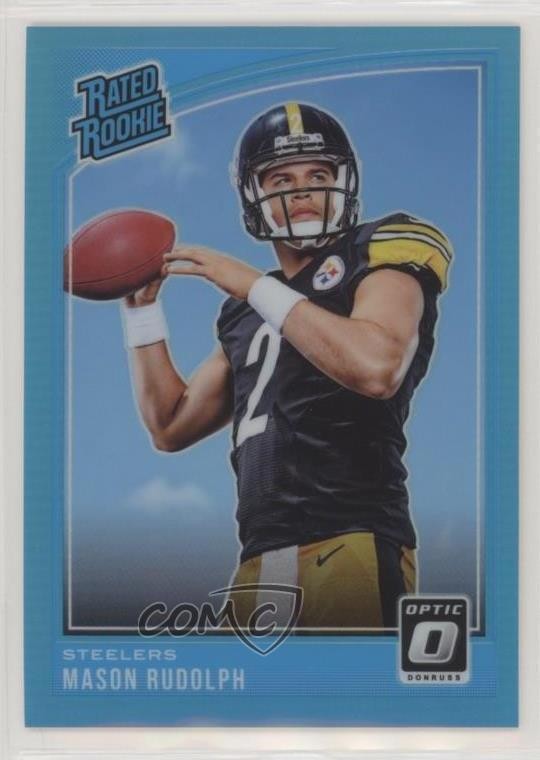 2018 Donruss Optic Rated Rookie Aqua Prizm 267/299 Mason Rudolph #155 5c9