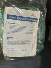 Lot of 10 Nasal Oxygen Cannula Adult Size 4ft Tubing Individually Sealed