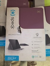 Speck Balance Folio Case For Apple iPad 2019-2021 Purple Plumberry 10.2"