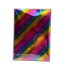 4 Packs 200 Sheets Total Hot Stamping Foil A4 Colorful Rainbow 11.7 x 8.3