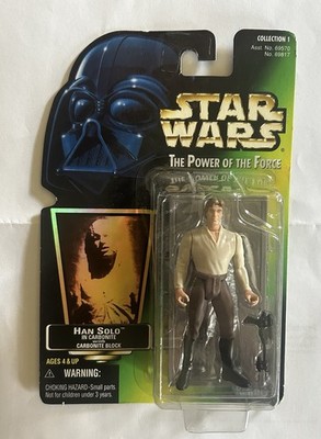 Kenner Star Wars 1997 Power of the Force Han Solo in Carbonite Figure