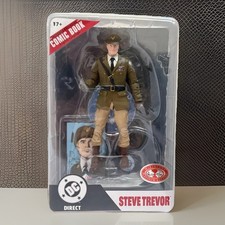 Mcfarlane Page Punchers Steve Trevor Action Figure Red Platinum Chase DC Direct