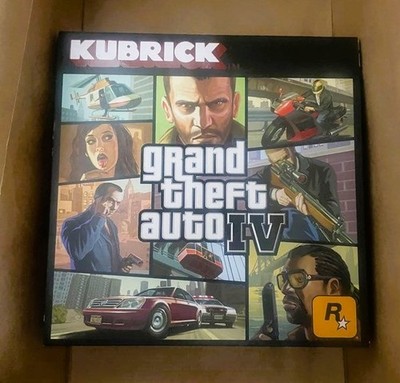 KUBRICK GRAND THEFT AUTO 4 IV ROCKSTAR ACTION FIGURES BOX SET BRAND NEW