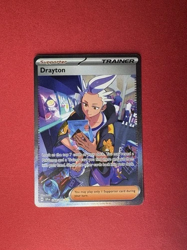 Pokemon TCG Drayton Special Illustration Rare Trainer Surging Sparks 244/191