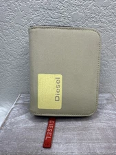 Diesel Spare Parts Tan Khaki Fabric Wallet Zip Around FAST SHIPPER VINTAGE Y2K