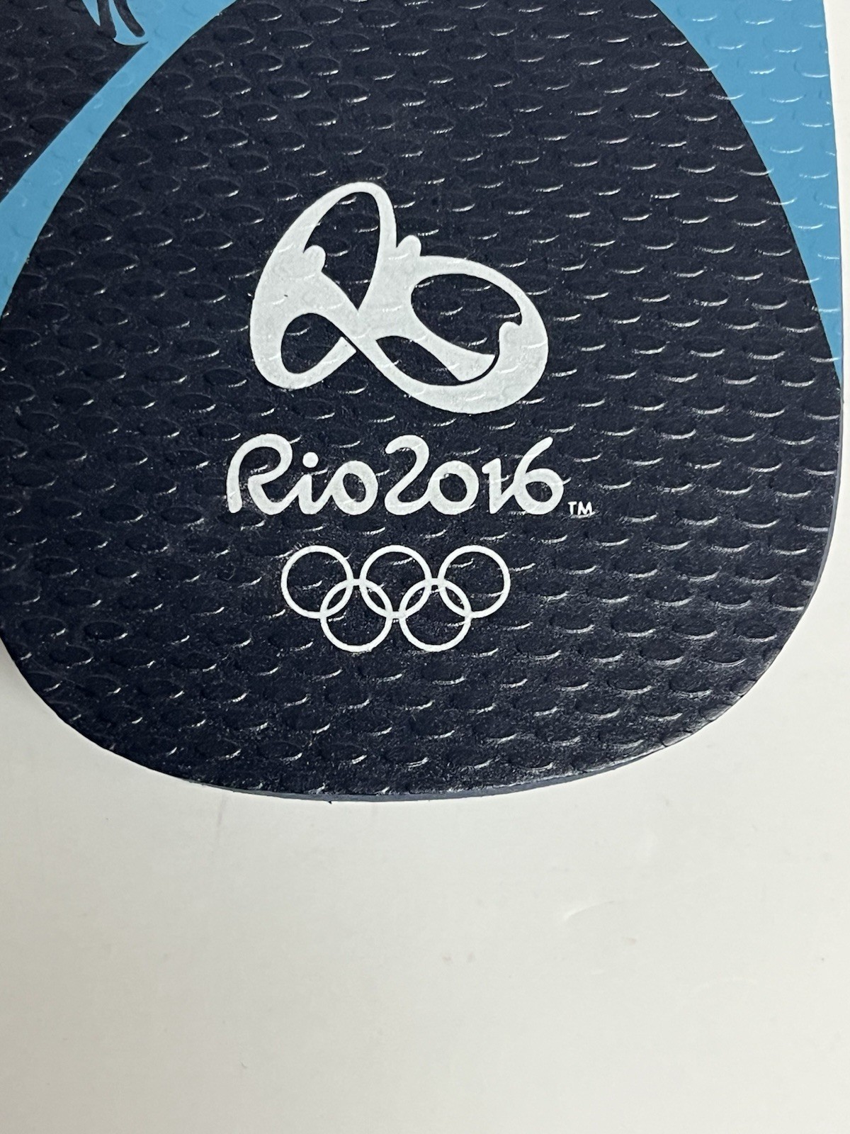 Havaianas Women's Flip Flops 11/12W Blue Rio Olympics 2016 Sports Beach Summer