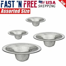 4 Pcs Assorted Size Mesh Stainless Steel Sink Strainer Drain Filter