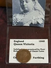 1840 Victoria Farthing — photo from another recent sale