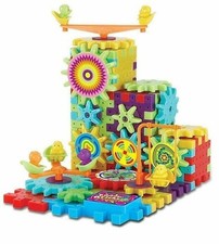 81PCS Kids IQ Builder Game Building Blocks Gear Cogs Jigsaw Kids Toy Set