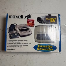 NUEVO Maxell Mini DV Cassette Rebobinadora MDV/RW-1 Video Cinta Rebobinadora Sellada