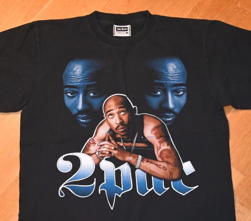 TUPAC SHAKUR rap hip-hop rip memorial tee t-shi 1990s vintage concert t-shirt, vintage, single stitch, B+ condition
