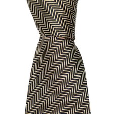 Vintage Polo Ralph Lauren Silk Necktie Men's Navy Blue Gold Designer Tie EUC