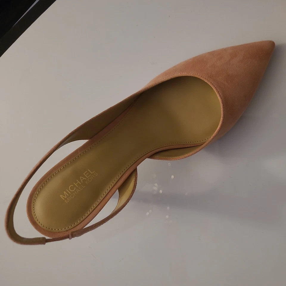 Zapatos de salón Michael Kors para mujer medianos de cuero con cordones Is Alina en gamuza rosa Foto 4 de 4