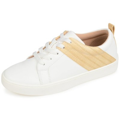 Journee Collection Womens Comfort Foam  Raaye Sneakers Yellow 8.5 M
