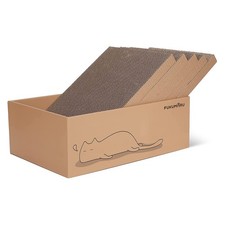 5 PCS 11.4 W Cat Scratcher Box, Reversible Cardboard, XL, Indoor Cats, Pad