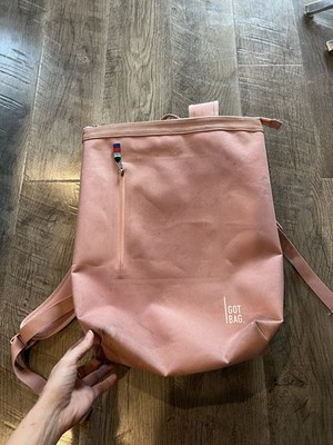 GOT BAG Pink Backpack Zip Closure Solid Shoulder Strap Pockets