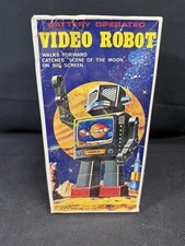 1960's HORIKAWA RADAR ROBOT BATTERY-OPERATED JAPAN TIN TOY ORIGINAL BOX Lights
