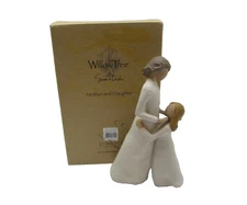Willow Tree "Mother & Daughter" Hand-Painted 8" Figurine Demdaco  2000 Box