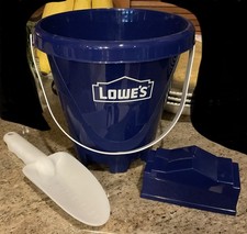 2026 MYLOWE S REWARDS 3 PCS BLUE SAND BUCKET PAIL SHOVEL TOOL LOWES SHAPE MOULD